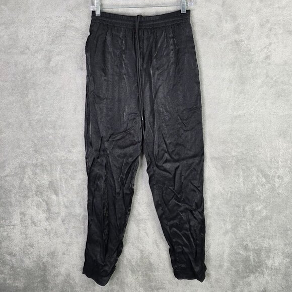 Womens Vintage Lavon Black Two-Piece Tracksuit Set Floral Jacquard Pattern M - Picture 5 of 15